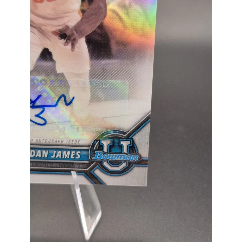 2021 Bowman Chrome Josiah-Jordan James #BCPA-JJM 1st‎ Bowman Refractor Autograph